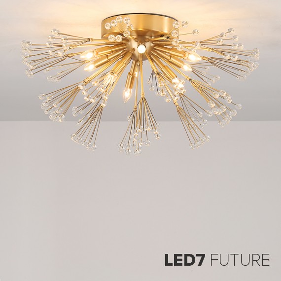 Loft Industry Modern - Pure Flower Brass Ceiling